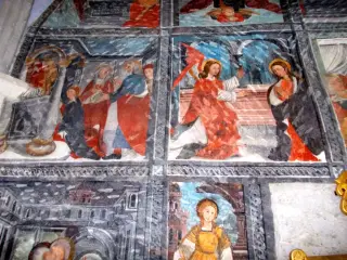 Presentazione al tempio, Annunciazione - Cappella di San Cristoforo o dell'Annunziata a SalbertrandFrazione Oulme