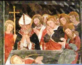 Scene della vita della Vergine - Cappella di San Cristoforo o dell'Annunziata a SalbertrandFrazione Oulme