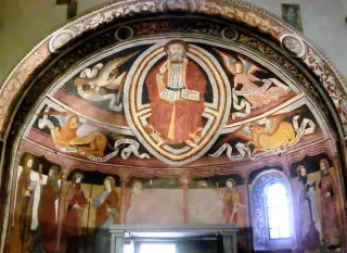 Affreschi del catino absidale - Parrocchiale di San Michele Arcangelo a OulxFrazione Beaulard