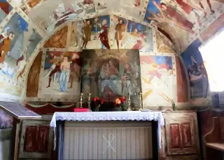 Affreschi - Cappella di Sant'Andrea e San Giacomo a BardonecchiaFrazione Les Horres