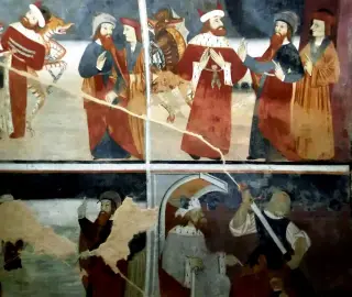 Affreschi - Cappella di Sant'Andrea e San Giacomo a BardonecchiaFrazione Les Horres