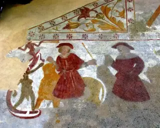 Affreschi - Cappella di Sant'Andrea e San Giacomo a BardonecchiaFrazione Les Horres