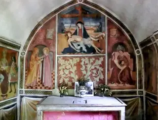 Affreschi - Cappella di Notre Dame Du Cognet o Coignet a BardonecchiaFrazione Les Arnauds