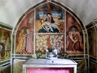 Affreschi - Cappella di Notre Dame Du Cognet o Coignet a BardonecchiaFrazione Les Arnauds