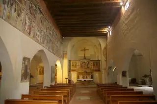 Interno - Vista d'insieme - Pieve di San Maurizio a San Maurizio Canavese