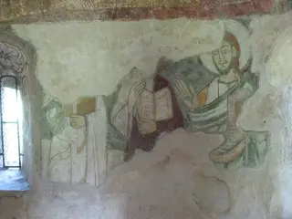 Affresco catino absidale dettaglio - Chiesa di San Ferriolo o San Ferreolo a Grosso