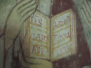 Affresco catino absidale dettaglio - Chiesa di San Ferriolo o San Ferreolo a Grosso