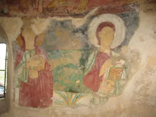 Affresco catino absidale dettaglio - Chiesa di San Ferriolo o San Ferreolo a Grosso