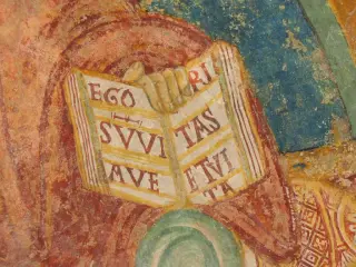 Affresco catino absidale dettaglio - Chiesa di San Ferriolo o San Ferreolo a Grosso