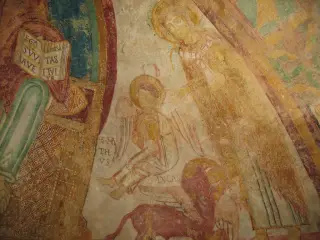 Affresco catino absidale dettaglio - Chiesa di San Ferriolo o San Ferreolo a Grosso
