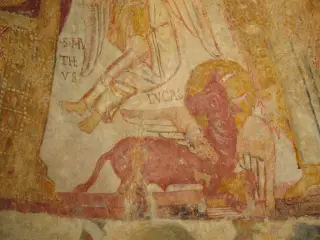 Affresco catino absidale dettaglio - Chiesa di San Ferriolo o San Ferreolo a Grosso