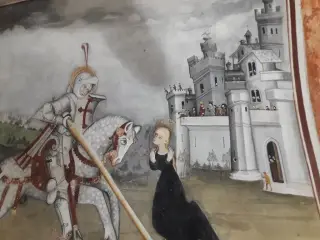 San Giorgio che trafigge il drago - Cappella di San Giulio a LemieFrazione Forno