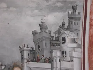 San Giorgio che trafigge il drago - Particolare - Cappella di San Giulio a LemieFrazione Forno