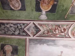 Fregio - Particolare - Cappella di San Giulio a LemieFrazione Forno