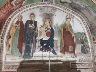 Madonna col Bambino e santi - Cappella di San Giulio a LemieFrazione Forno