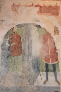 Affresco - Chiesa della Confraternita di Santa Croce a Rocca Canavese