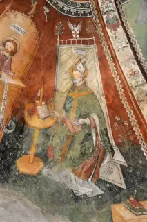 Affresco - Chiesa della Confraternita di Santa Croce a Rocca Canavese