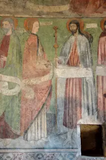 Affresco - Chiesa della Confraternita di Santa Croce a Rocca Canavese