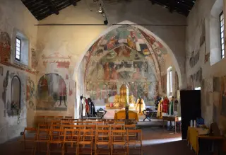 Interno - Chiesa della Confraternita di Santa Croce a Rocca Canavese