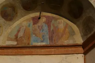 Lunetta affrescata - Parrocchiale della Vergine Assunta a San Giorgio Canavese