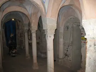 Cripta - Santuario o Priorato di Santo Stefano al Monte a Candia Canavese