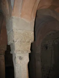 Cripta - Capitello - Santuario o Priorato di Santo Stefano al Monte a Candia Canavese