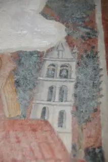 Affresco di San Francesco - Particolare - Chiesa di San Lorenzo a Settimo Vittone