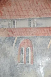 Affresco di San Francesco - Particolare - Chiesa di San Lorenzo a Settimo Vittone