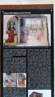 Pannello illustrativo - Chiesa Cimiteriale della Madonna del Carmine o delle Grazie a Prascorsano