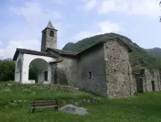 Vista - Pieve o Chiesa di Santa Croce a Sparone