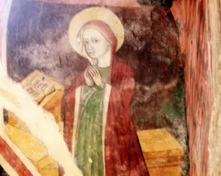 Affresco - Pieve o Chiesa di Santa Croce a Sparone