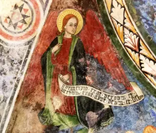 Affresco - Pieve o Chiesa di Santa Croce a Sparone