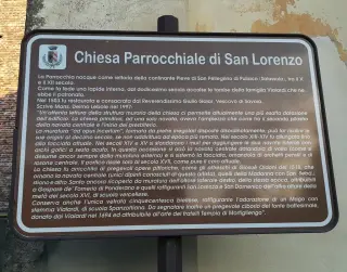 Cartello illustrativo - Parrocchiale di San Lorenzo a Verrone