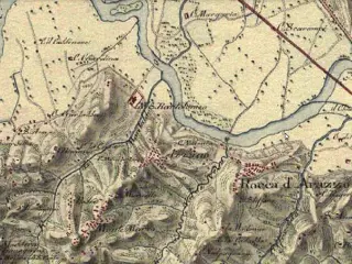 Carta degli antichi stati sardi - Monastero Scomparso di San Bartolomeo a Azzano d'Asti