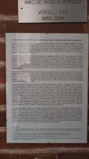 Pannello illustrativo - Chiesa di San Bernardo a Vercelli