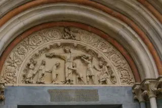 Lunetta con il Martirio di Sant'Andrea - Basilica di Sant'Andrea a Vercelli