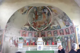 Abside affrescata - Oratorio di San Martino a Vicolungo