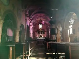 Interno - Parrocchiale di San Giorgio e Martino o della Natività di Maria a Vicolungo