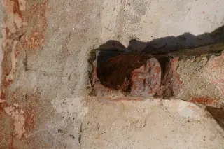 Peduccio antropomorfo - Parrocchiale di San Giorgio e Martino o della Natività di Maria a Vicolungo