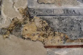 Scritta - Parrocchiale di San Lorenzo a Mandello Vitta