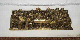 Ultima cena fronte altare - Chiesa di Sant'Antonio Abate a Arola