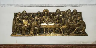 Ultima cena fronte altare - Chiesa di Sant'Antonio Abate a Arola