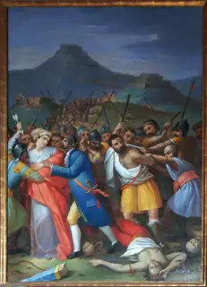 Cattura di Fra Dolcino - Parrocchiale dei Santi Quirico e Giulitta a TriveroFrazione Gioia