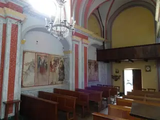 Interno - Oratorio o Chiesa dei Santi Sebastiano e Fabiano a LessonaFrazione Castello