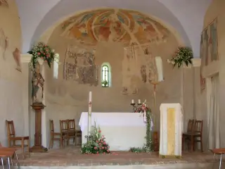 Affreschi Abside - Rettoria di San Gaudenzio a LessonaFrazione Principe