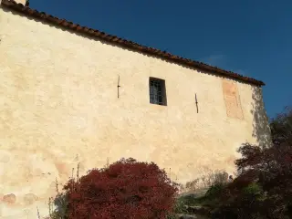 Fianco e affresco di San Cristoforo - Rettoria di San Gaudenzio a LessonaFrazione Principe