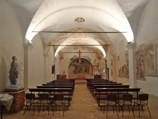 Interno - Oratorio di San Rocco a Mezzana MortigliengoFrazione Montaldo