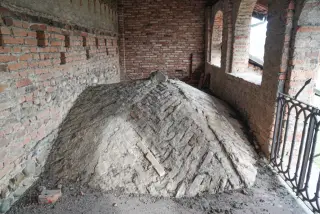 Cupola nel sottotetto - Chiesa della Madonna di Cerniori o Santa Maria de Cerniori a RoasioFrazione Curavecchia
