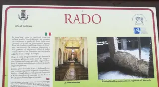 Cartello illustrativo - Santuario di Santa Maria di Rado a Gattinara