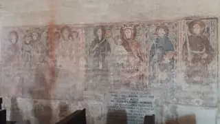 Parete Affrescata - Chiesa di San Sebastiano a Fontanetto Po